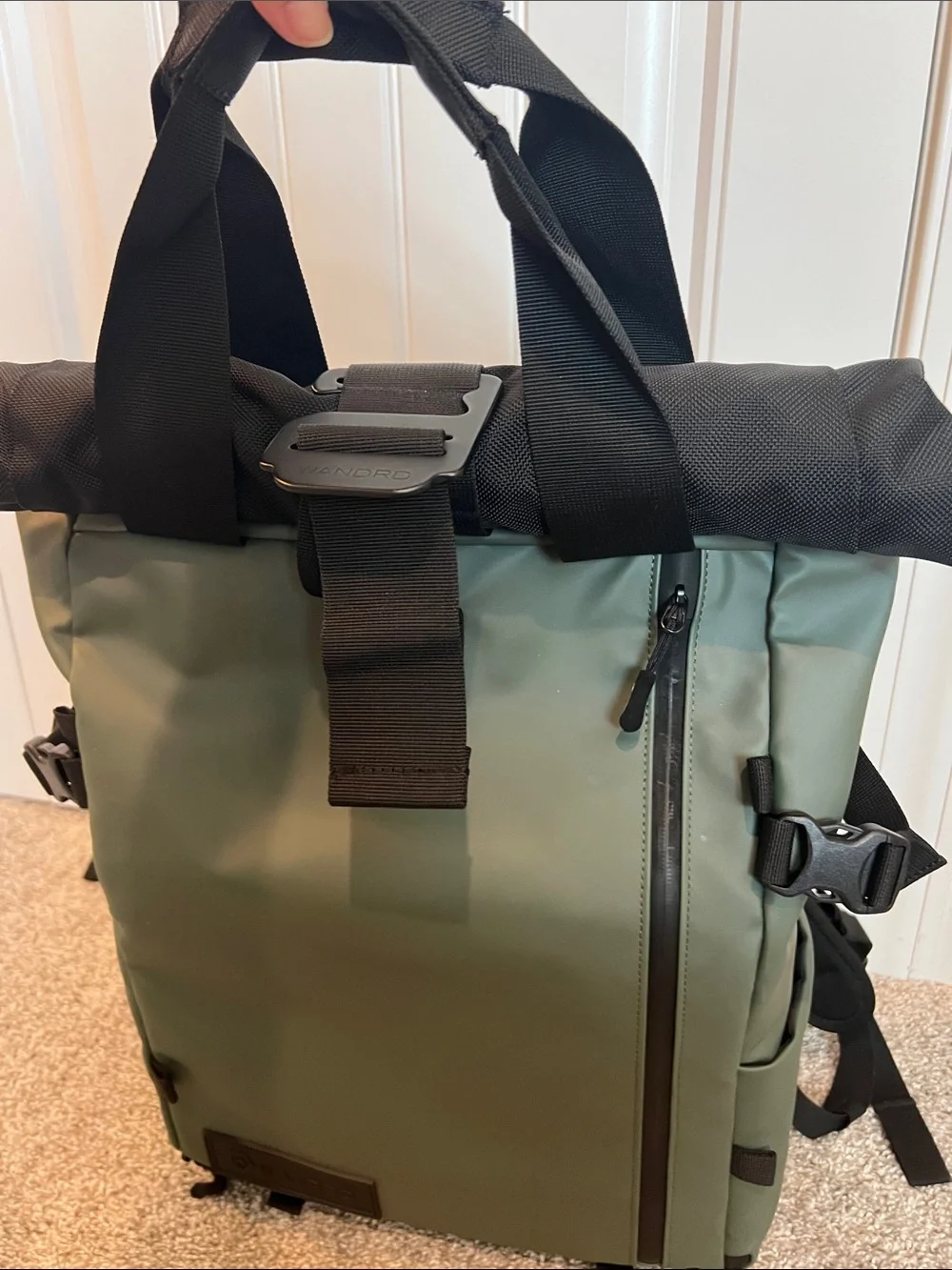 WANDRD PRVKE 21L Camera Backpack Green Roll Top w/ Camera Cube Laptop Travel Bag